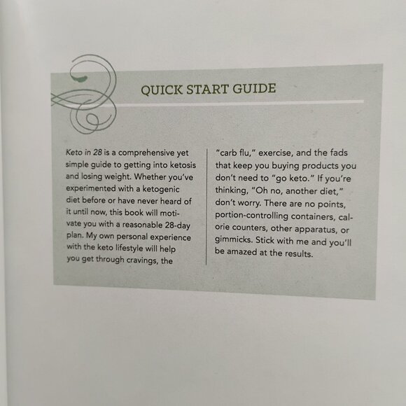 Keto in 28 The Ultimate Low Carb High Fat Wt Loss Solution paperback dated 2015 - Picture 5 of 16
